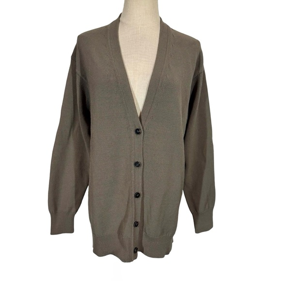 MM Lafleur The Cookie Cardigan Sleek Cotton in Fossil - Picture 5 of 13